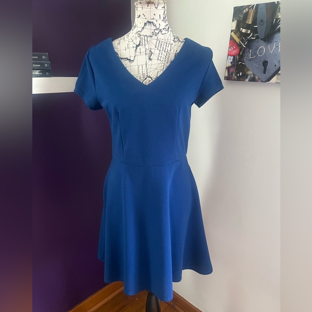 7 for $30 Merona Cobalt Blue Short Sleeve Dress